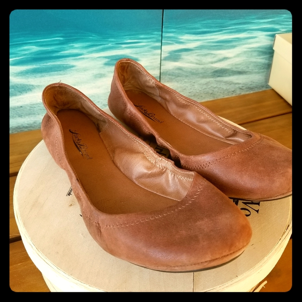 Lucky Brand Leather Ballet Flats